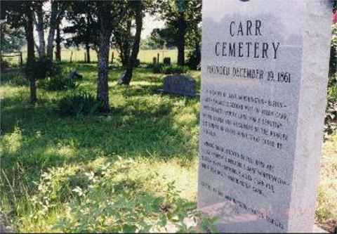 Carr Cemetery, Burleson County, Texas