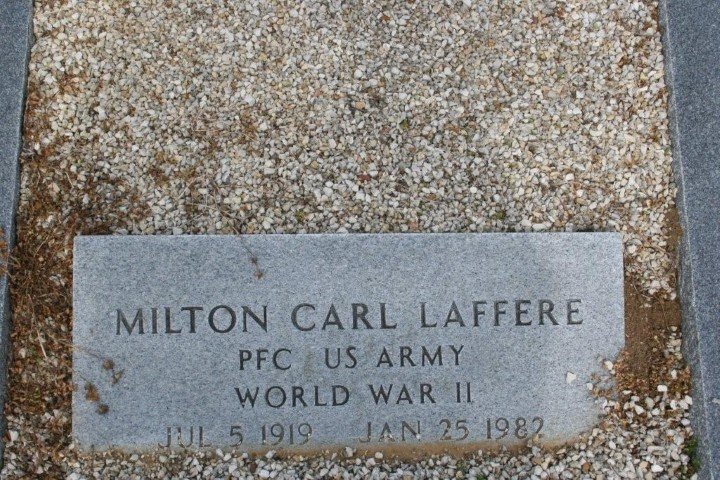 Milton C Laffere, Burleson County, Texas