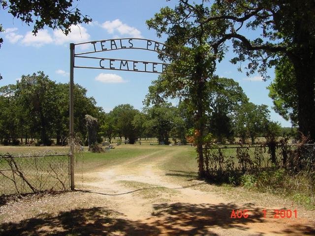 Teal's Prairie Cemetery, Burleson County, Texas