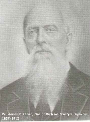 Dr. James P. Oliver, Burleson County, Texas