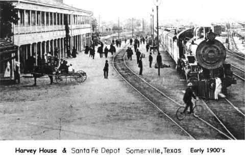 Harvey House & Railroad Depot, Burleson County, Texas