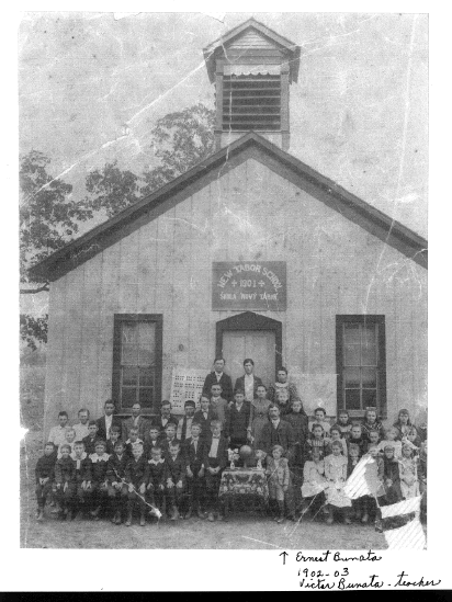 New Tabor School, Burleson County, Texas