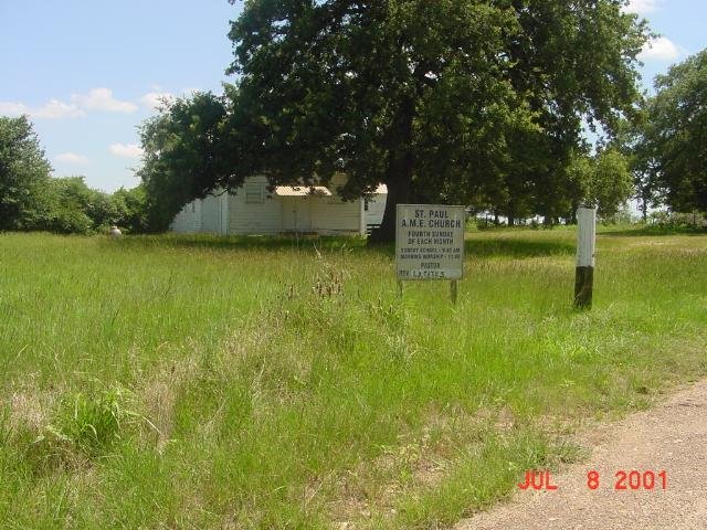 St. Paul A.M.E. Church, Burleson County, Texas