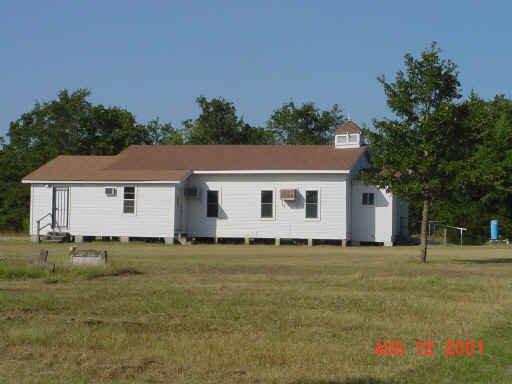 Chapel at Sweet Home Cemetery, Burleson County, Texas