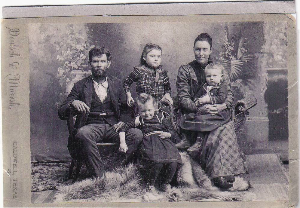 Samuel Baggerly Family, Burleson County, Texas