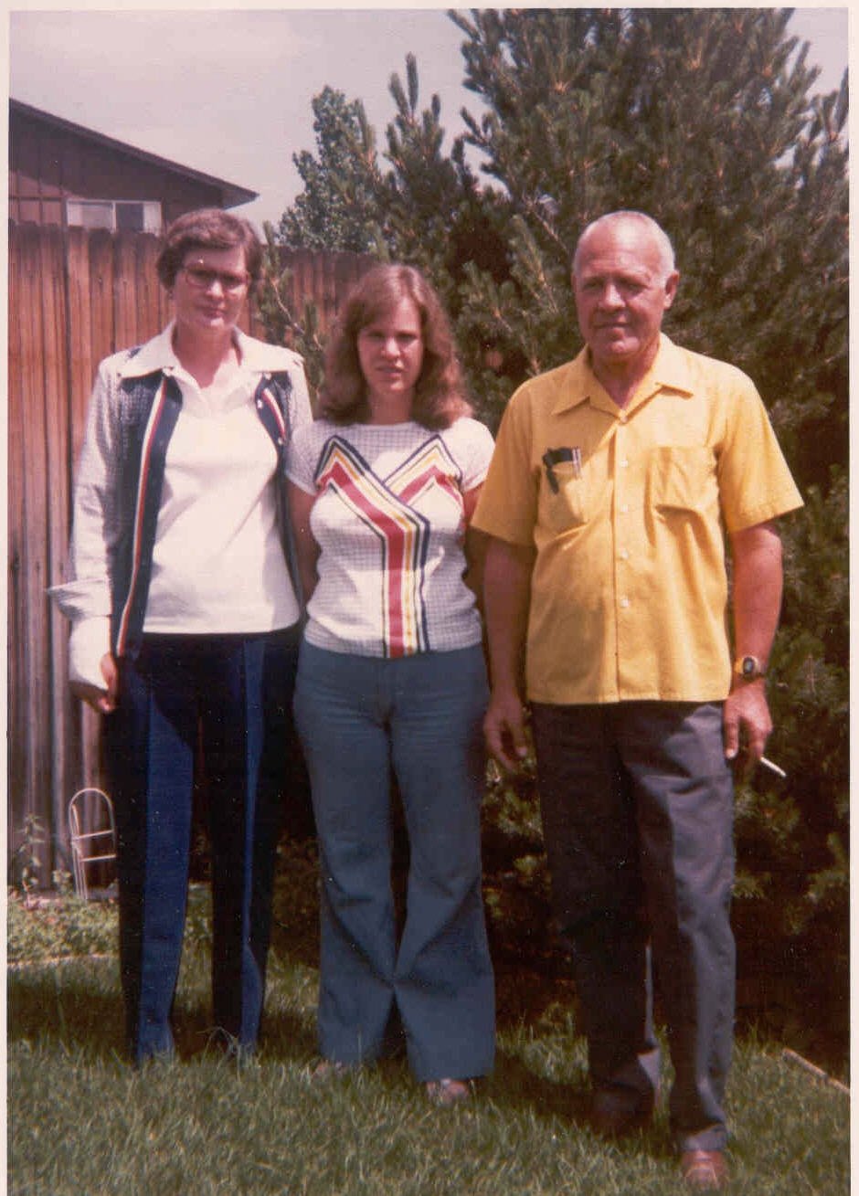 Louise, Gail & Ralph Stratton, Dawson County, Texas