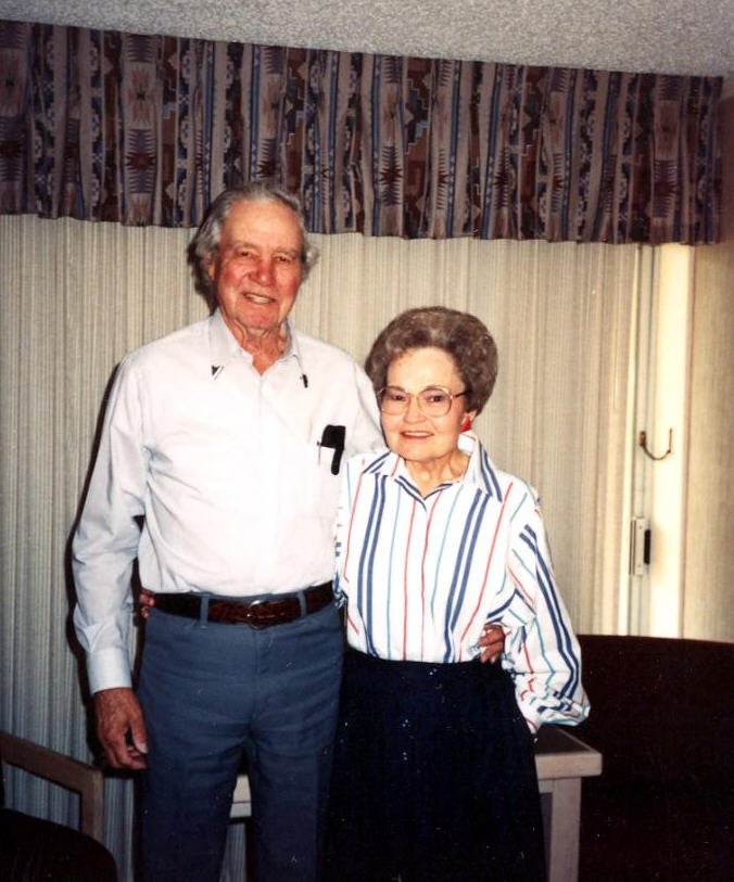 John C. Gillespie and his niece Maxine, Dawson County, Texas