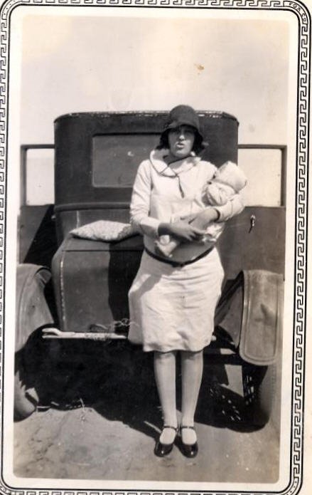 Lucille Gillispie with Louise, Dawson County, Texas