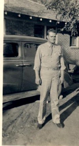 Adrian Simpson during WWII, Dawson County, Texas