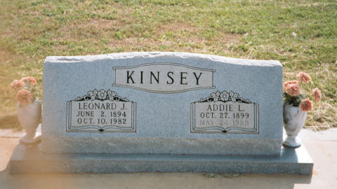 Leonard J. & Addie L (Pettijohn) Kinsey, Fisher County, Texas