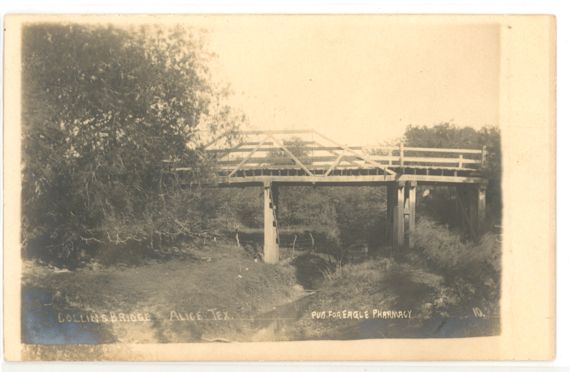 Collins_Bridge_1908, Jim Wells County, Texas (32226 bytes)