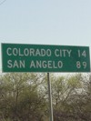 Mileage marker south of Dunn