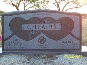 Chearis, Granvel, Taylor County, TXGenWeb