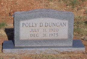 Duncan, Polly, Taylor County, TXGenWeb