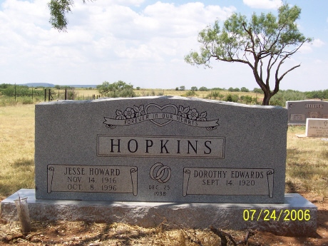 Hopkins, Jesse and Dorothy, Taylor County, TXGenWeb