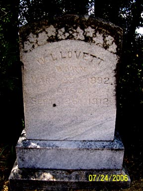 Lovett, W. L,, Taylor County, TXGenWeb