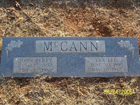 McCann, John and Eva, Taylor County, TXGenWeb