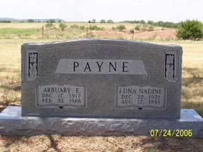 Payne, Arbuary and Edna, Taylor County, TXGenWeb