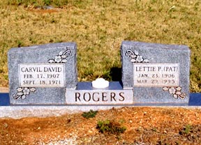 Rogers, Carvil and Lettie, Taylor County, TXGenWeb