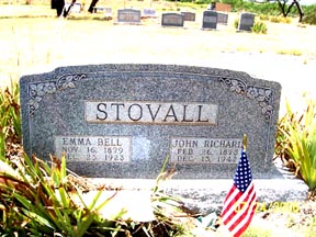 Stovall, Emma and John, Taylor County, TXGenWeb
