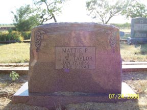Taylor Mattie, Taylor County, TXGenWeb