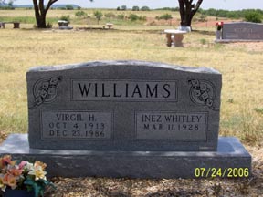 Williams, Virgil and Inez, Taylor County, TXGenWeb