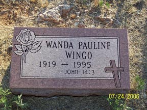 Wingo, Wanda, Taylor County, TXGenWeb