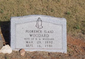Woodard, Florence, Taylor County, TXGenWeb