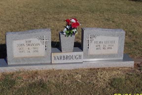 Yarbrough, John and Felma, Taylor County, TXGenWeb