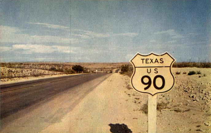 US 90 between Sanderson and Del Rio, Terrell County, Texas