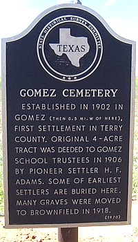 Gomez Cemetery, Terry County, Texas