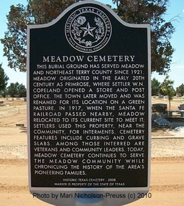 Meadow Cemetery, Terry County, Texas