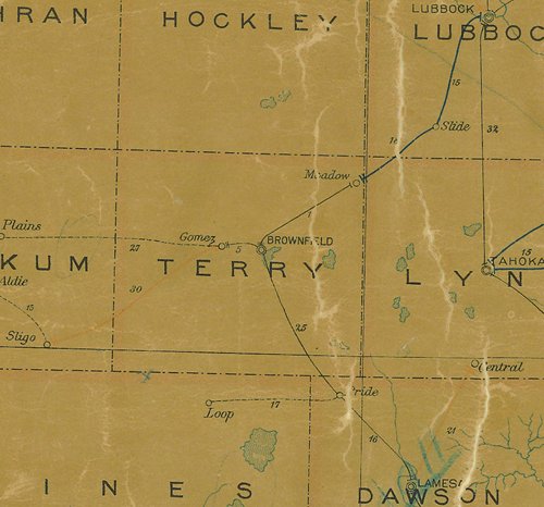 1907 Map, Terry County, Texas